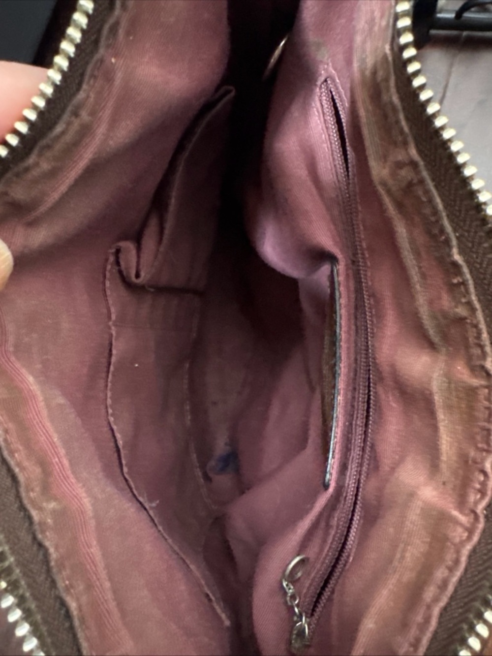 COACH PEBBLE Brown Leather Silver Tone Hardware CROSSBODY Bag F12319 - Picture 15 of 15